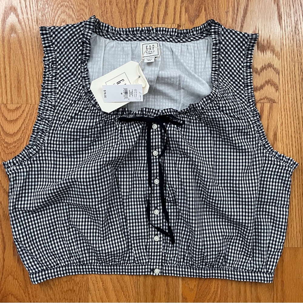Gap x Dôen Gingham Top (Sz M)